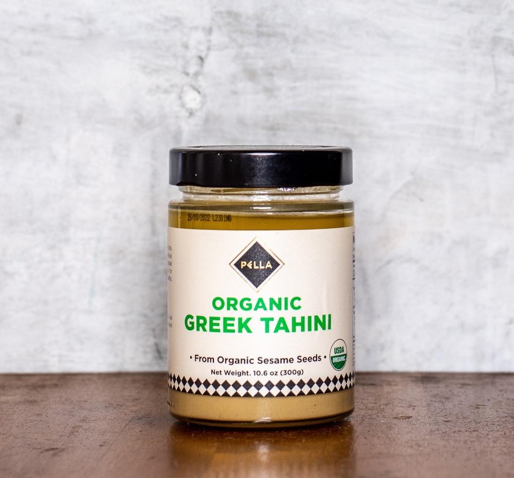 Pella Organic Tahini is the paste that comes out of the crushed sesame, and it is the perfect healthy choice for your diet; it is a good source of protein and provides the body with power and energy.   Pella Organic Tahini is a pure, natural product, made only from the finest, pulped sesame seeds from organic farming, without any preservatives or other additives.  Tahini is a delicious spread, for breakfast