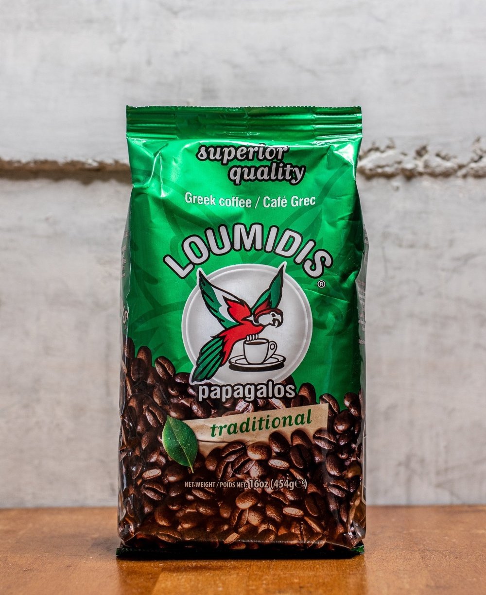 This is the #1 Greek coffee sold in Greece. Advanced grinding and packing technologies guarantee the high quality of this coffee and add a rich, delicious flavor to this coffee blend. Ingredients: 100% ground Arabica coffee Note: this type of coffee has been found to have heart and other health benefits and was featured on the Dr. Oz show.