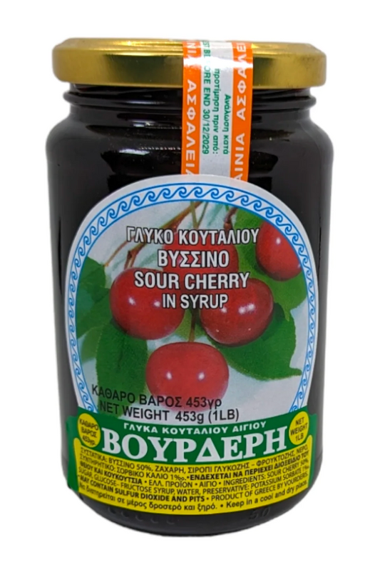 Greek Sour Cherry Preserves Vourderi