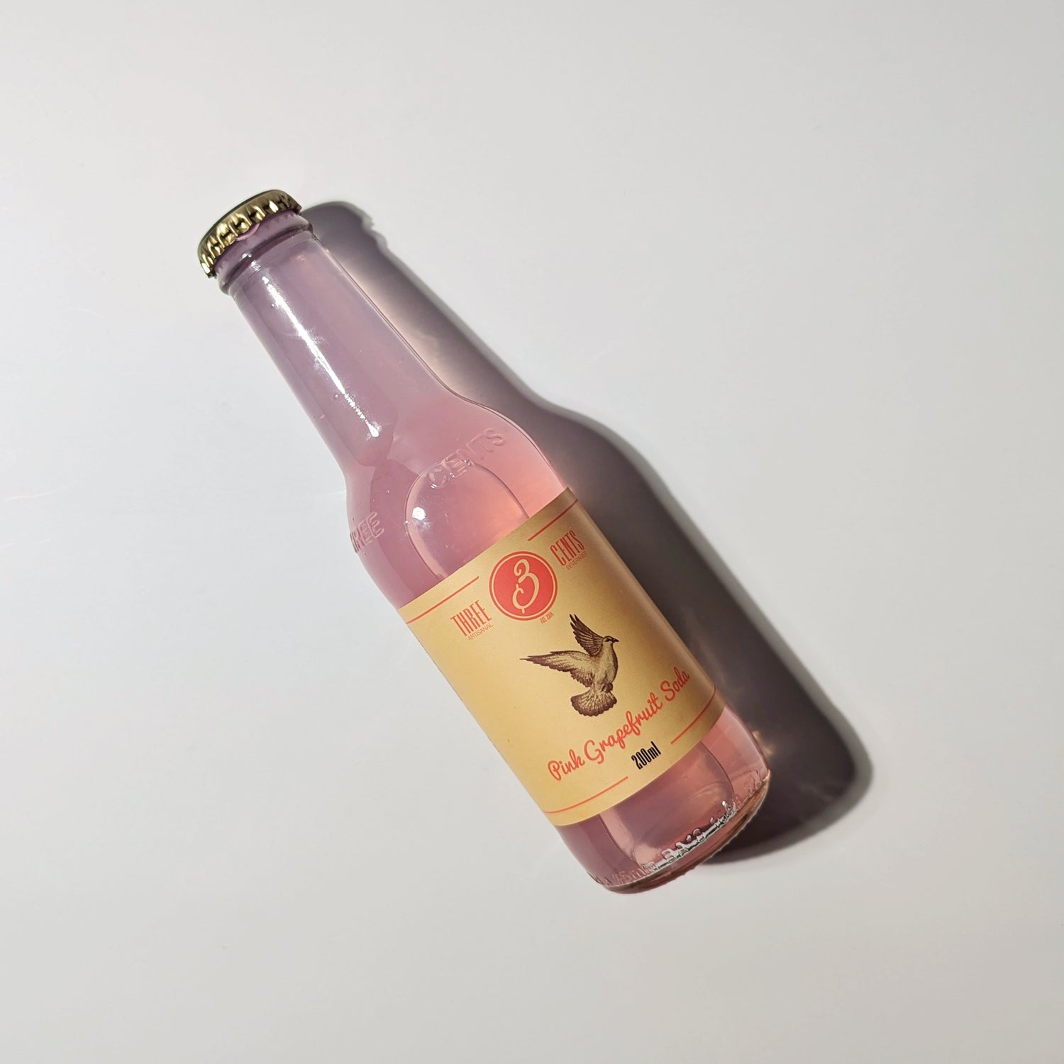 Three Cents Pink Grapefruit Soda 