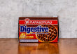 Digestive Milk Chocolate biscuits with 30% less fat, an alternative choice with less saturated fat, which makes them the right choice even for those who need to limit the fat intake!  Papadopoulos Digestive, wholegrain biscuits, have a rich, delicious flavor and nutritional value as they are made of wheat with bran, namely wholegrain flour which contains a great range of amino acids, vitamins, enzymes and trace elements that are absorbed by the human body. 